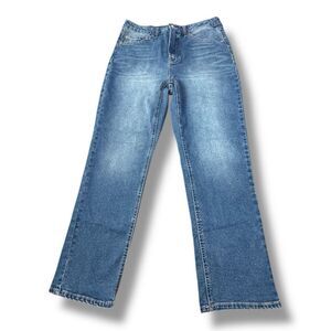 Frye High Rise Straight Leg Jeans Denim Blue Stretch 1859395 Women’s Size 30